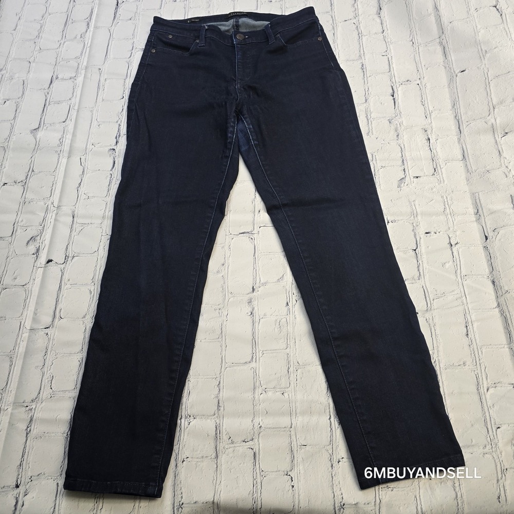 Talbots Flawless Five-Pocket Slim Ankle Jeans Indigo Blue Size‎ 4 Fits 29x27 - Picture 2 of 15